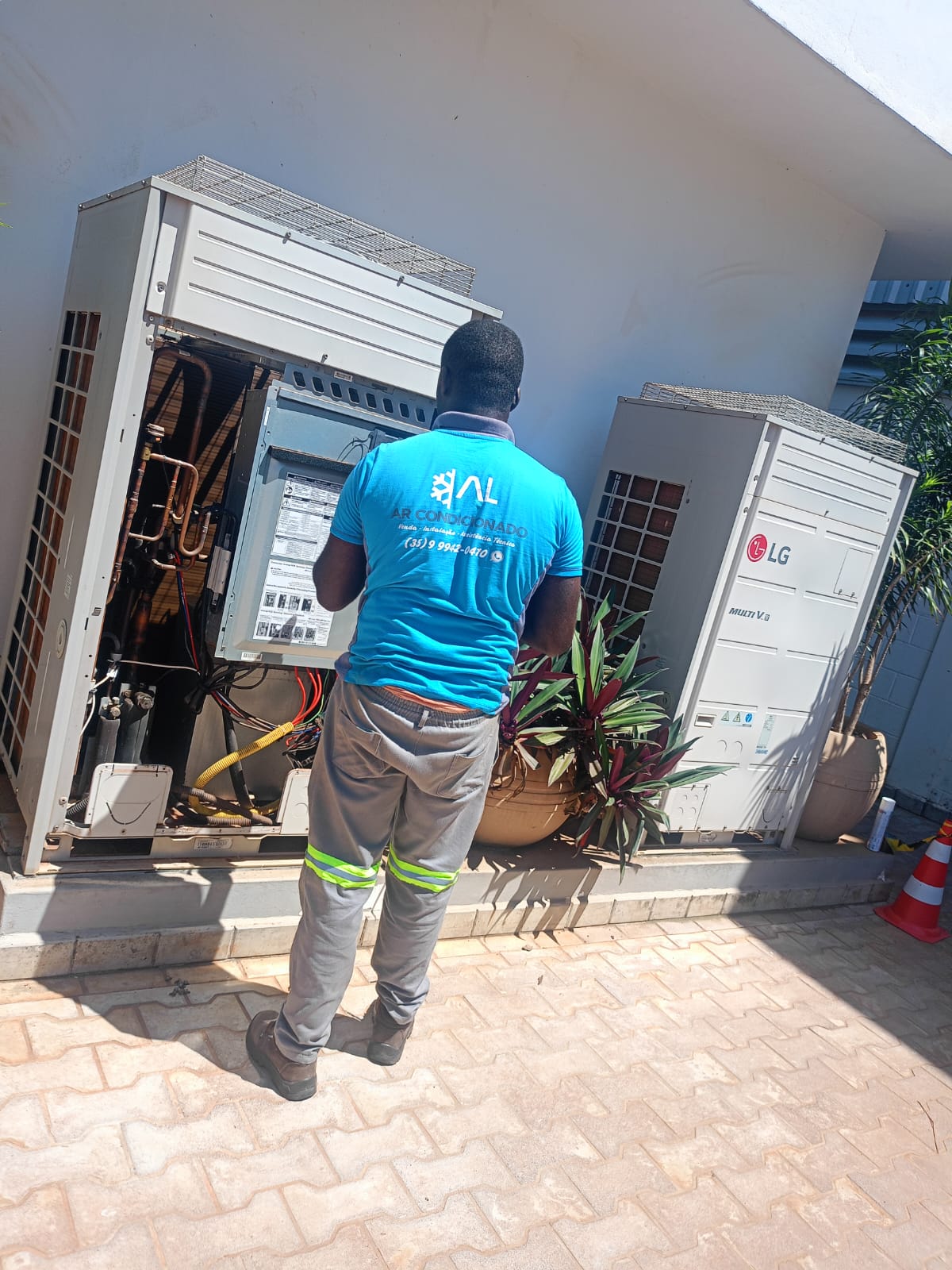 Equipamento de climatização instalado